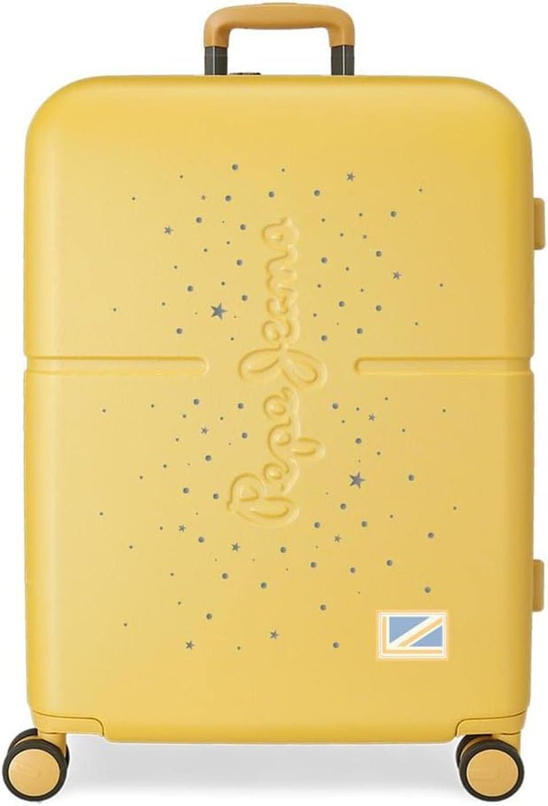 Cărucior de cabină Pepe Jeans Jane, 40 x 55 x 20 cm, negru, 40x55x20 cms, valiză de cabină Bagaje și echipament de călătorie Naty Shop Ocru Caz mediu