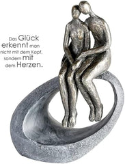 Casablanca - Sculptură - Figurină decorativă - Moment - Cuplu - Poli - bronz colorat - 27 x 19 cm Statuete si sculpturi Naty Shop