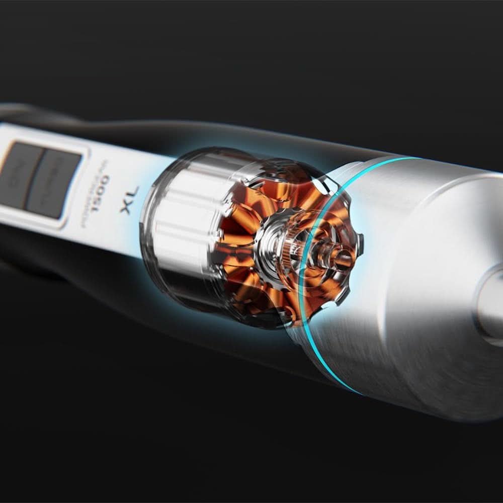 Cecotec ruční mixér Powergear 1500 - Klingen Aus Titanium Beschichtung, 21 Geschwindigkeitsstufen, 1500 W, Inklusiv Glas Mit Deckel. (Schwarz Und Edelstahl, XL) Kitchen Naty Shop