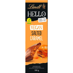 Lindt Schokolade HELLO Tafel Vegan Soled Caramel | 100 g Tafelu | Vegan Mit Kakao, Mandelmark, Karamellzucker Und Einem Hauch von Salz | Schokoladengeschenk Naty Shop Volle Größe Veganský slaný karamel
