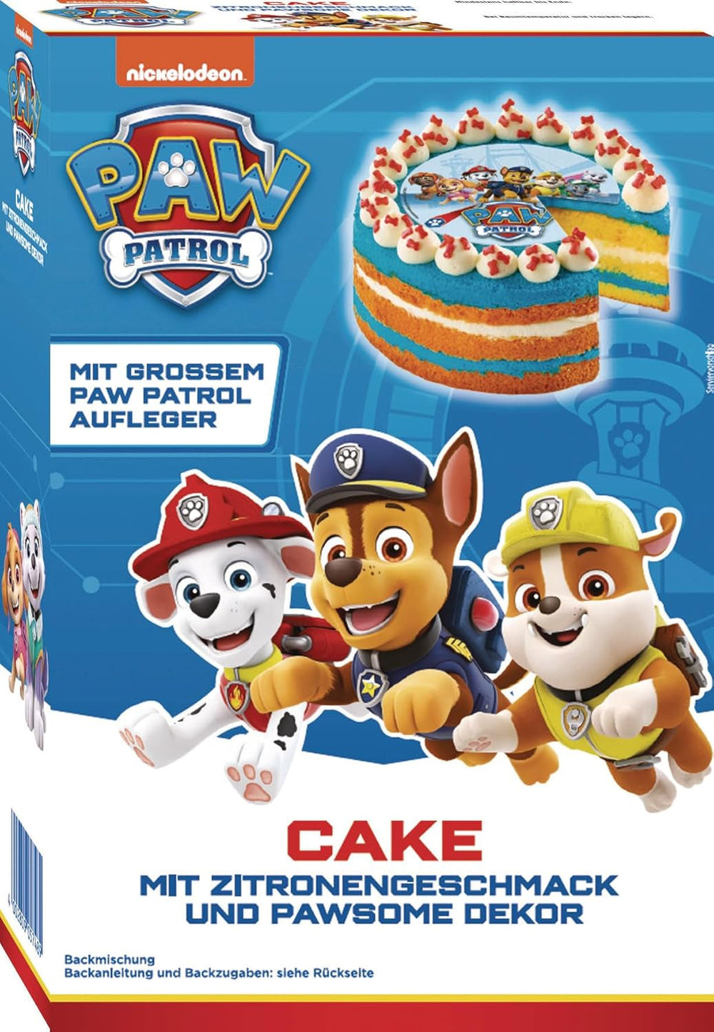RUF X Paw Patrol Muffin Backmischung Mit Erdbeer-Geschmack, Für 12 Paw Patrol Muffins, Inkl.16 Oblaten-Auflegern Und Pawsome Muffin-Förmchen, 1 X 394G Naty Shop 307 G (1Er Pack) Kuchen