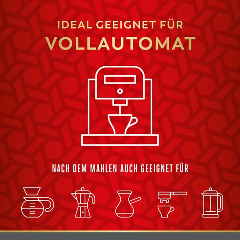 Vienna Melange - 500g boabe întregi | Amestec clasic de cafea vieneză | Cafea aromatică obținută din boabe 100% Arabica | Ideală pentru aparate de cafea complet automate și espressoare