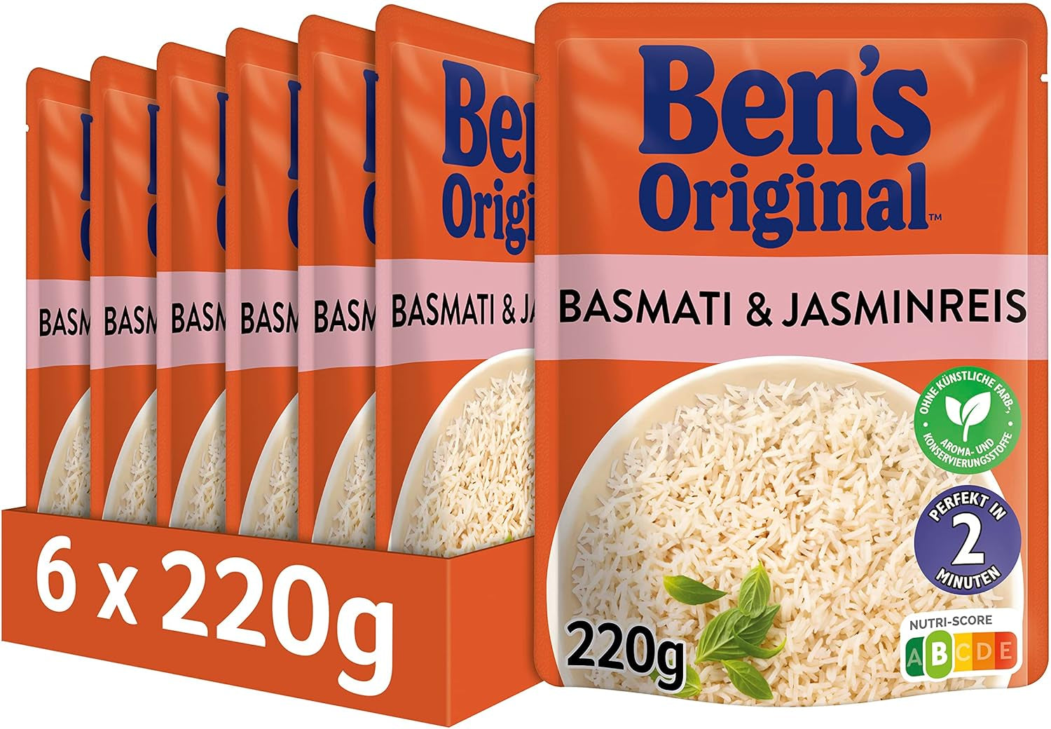 BEN'S ORIGINAL™ Express Basmati rýže 6 x 220 g