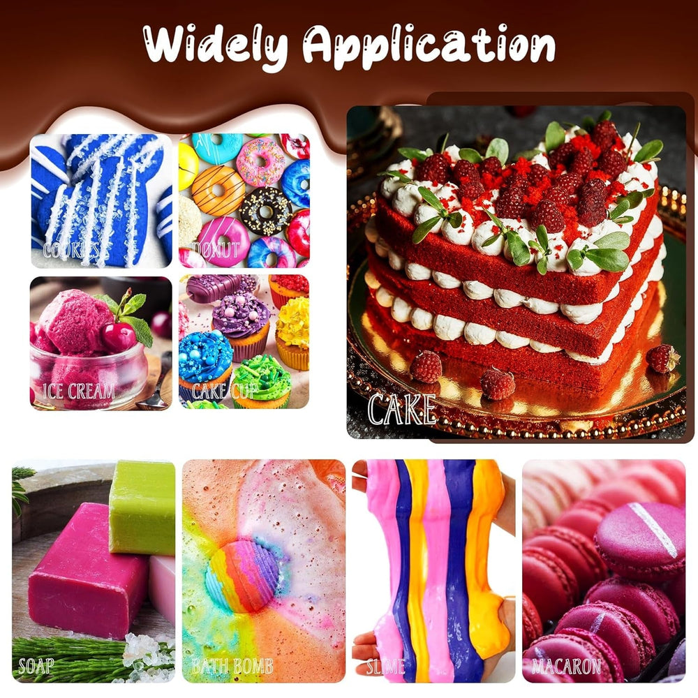 Colorant alimentar în gel - Colorant alimentar în gel foarte concentrat pentru prăjituri, copt, ouă de Paște, băuturi - Colorant alimentar fără zahăr pentru fondant, glazură, slime, decorarea torturilor (Red Velvet, 150G)