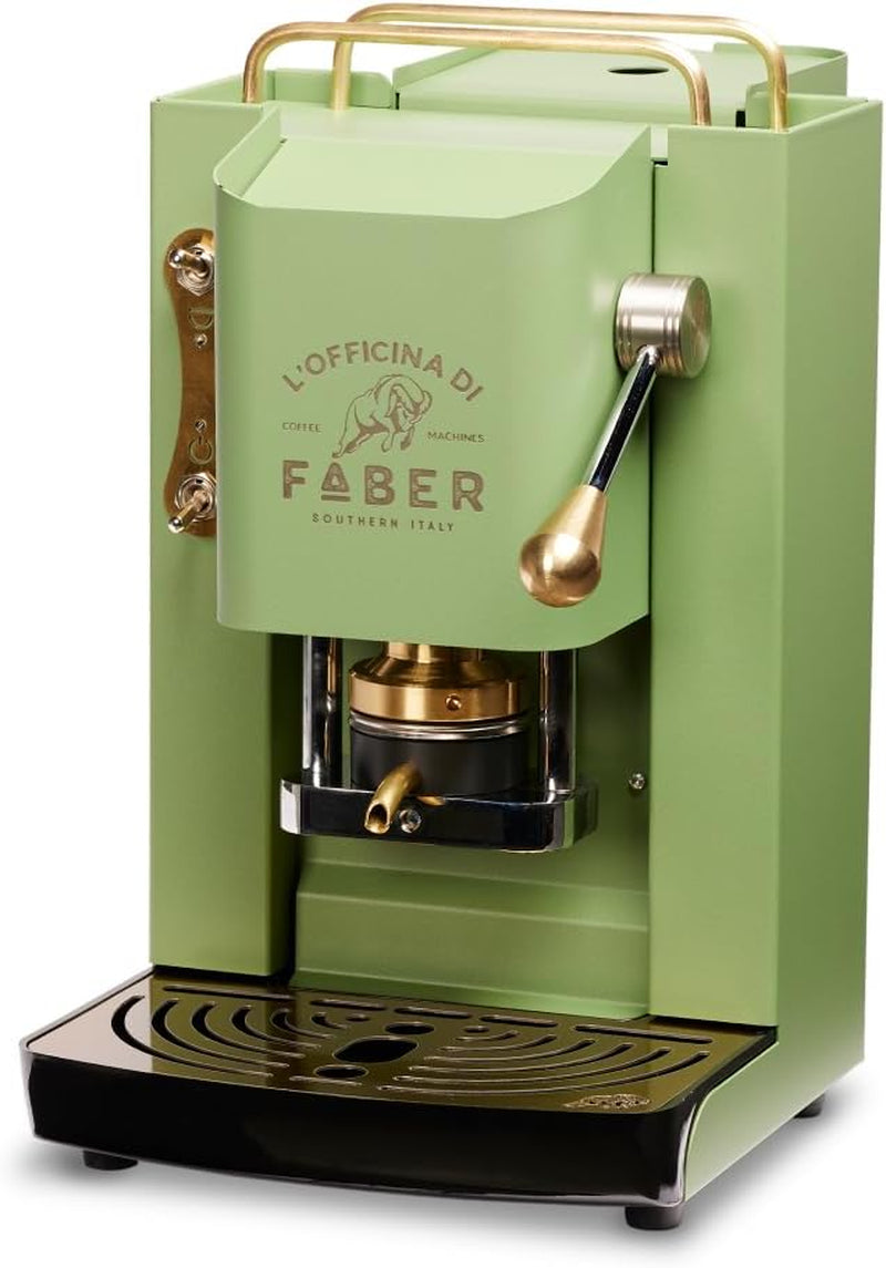 Espressor Faber Pro Deluxe din alamă cu capsule de hârtie Ese 44 mm