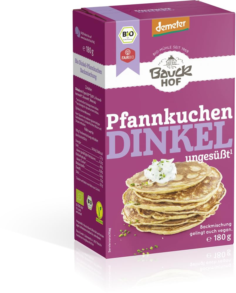 Dinkel-Pfannenkuchen, 180 G Směs na pečení a vaření Naty Shop 3,24 Kg (1Er Pack)