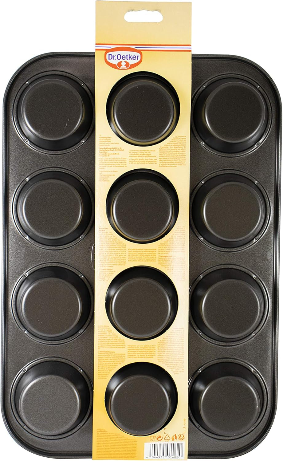 Dr. Oetker Muffinform 12-Er Mini Ø 7 cm, Cupcake Form Für Saftige Muffins, Muffinblech Mit Antihaftbeschichtung, Menge: 1 Stück Formy a pečicí plechy Naty Shop