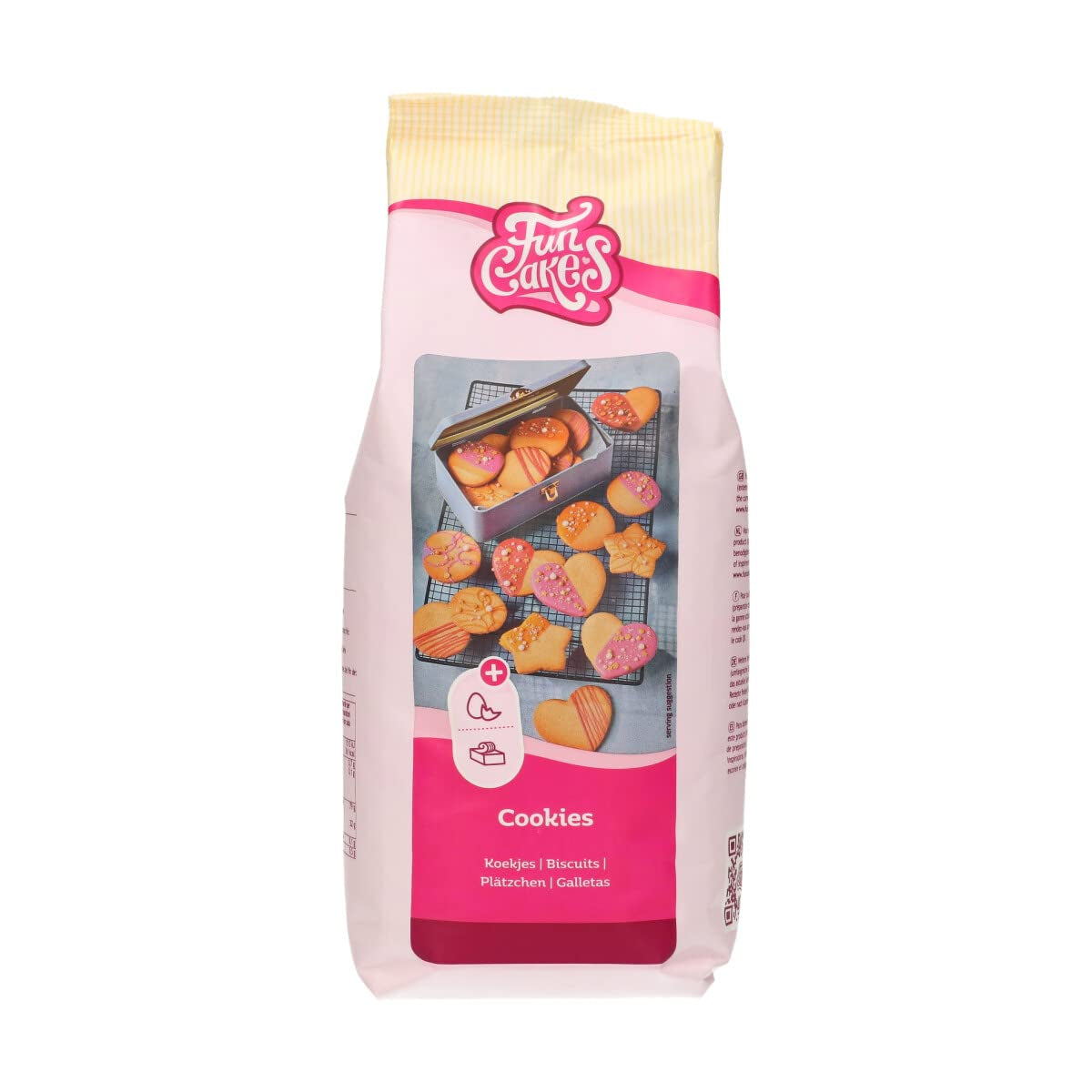 Funcakes Mix Für Kekse: Einfach Zu Verwendende, Knusprige Und Knusprige Kekse, Perfekt Zum Dekorieren Mit Fondant-Oder Royal Icing, Auch Als Tortenkruste Geeignet, Halal., 1 kg Směs na pečení a vaření Naty Shop 1 kg (1Er Pack)