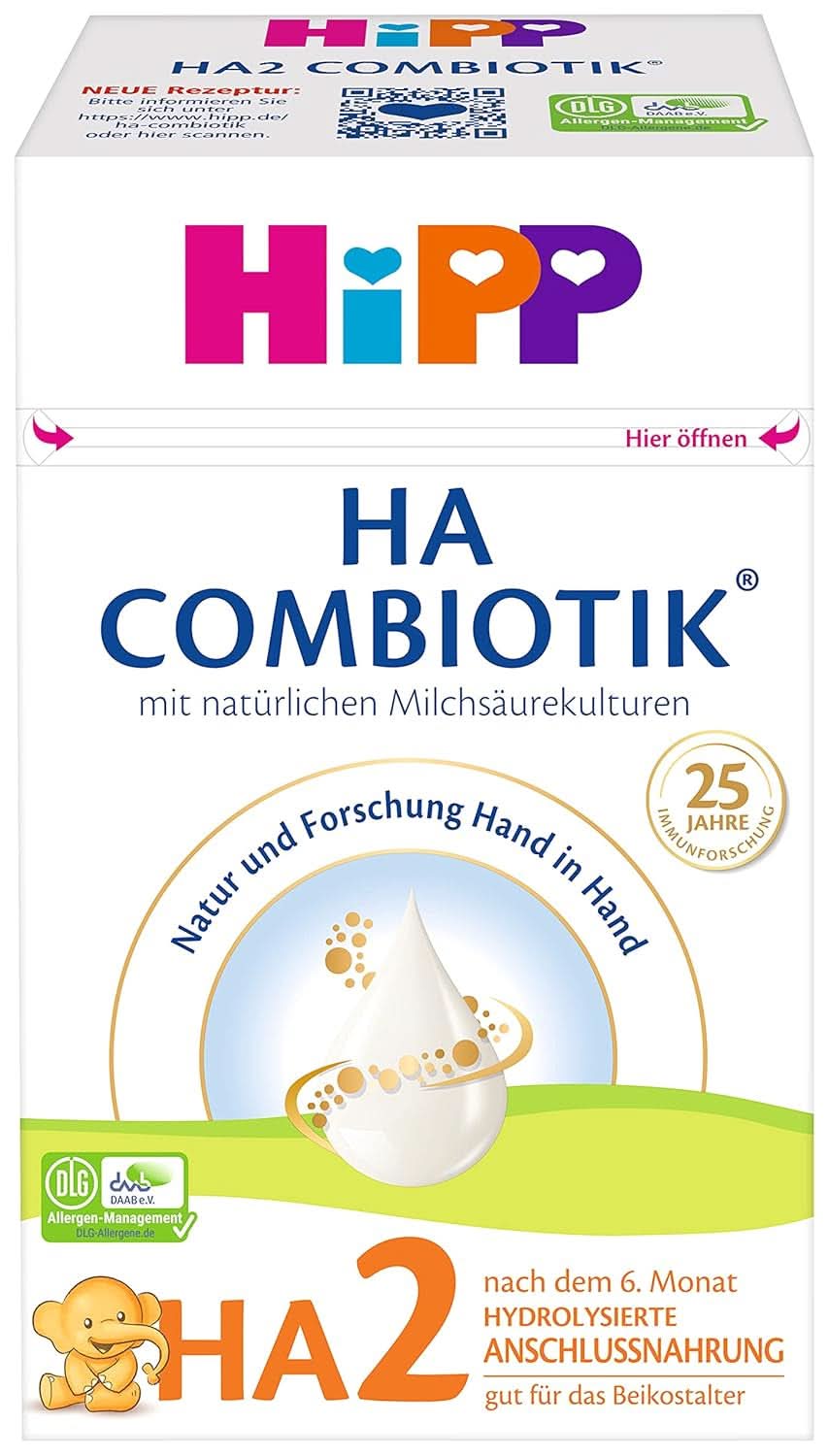 Hipp mléčná výživa HA Combiotik HA2 Combiotik, 600G, balení 4 ks (4 x 600G) Matka a dítě Naty Shop