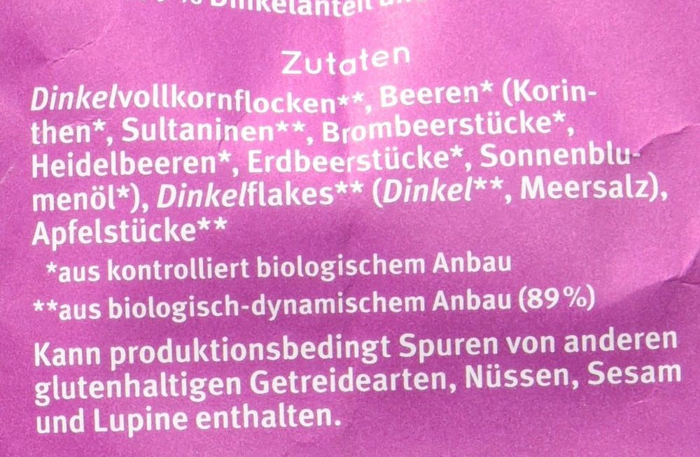 Hof müsli s příchutí špaldových bobulí, neslazené, 425 g