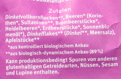 Hof müsli s příchutí špaldových bobulí, neslazené, 425 g