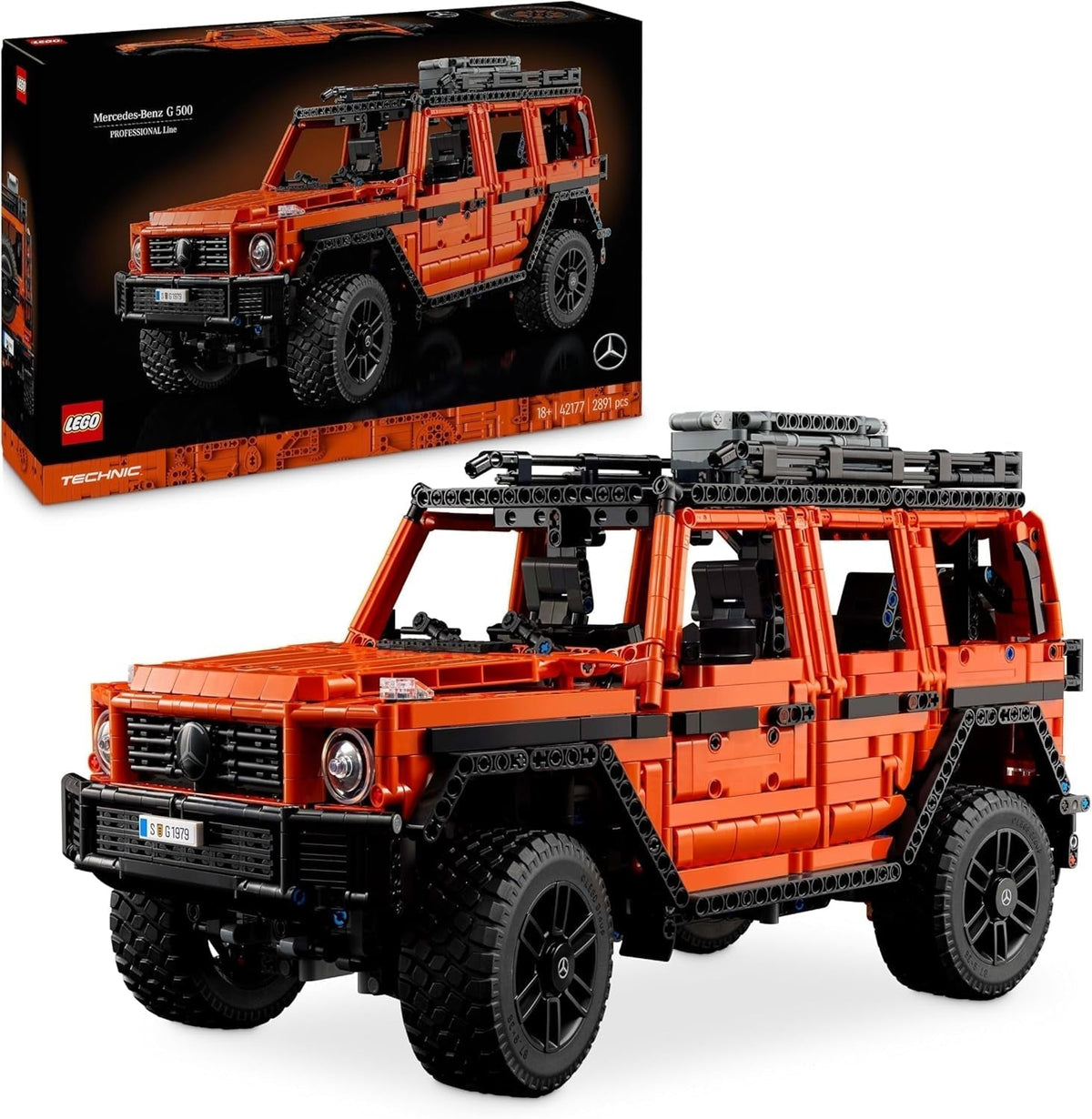 LEGO Technic Mercedes-Benz G 500 Professional Line Stavebnice modelu auta třídy G Dárek pro dospělé Luxusní sada terénního vozidla Sběratelské autíčko Mercedes 42177 Stavebnice Besuche den LEGO-Store Výchozí název