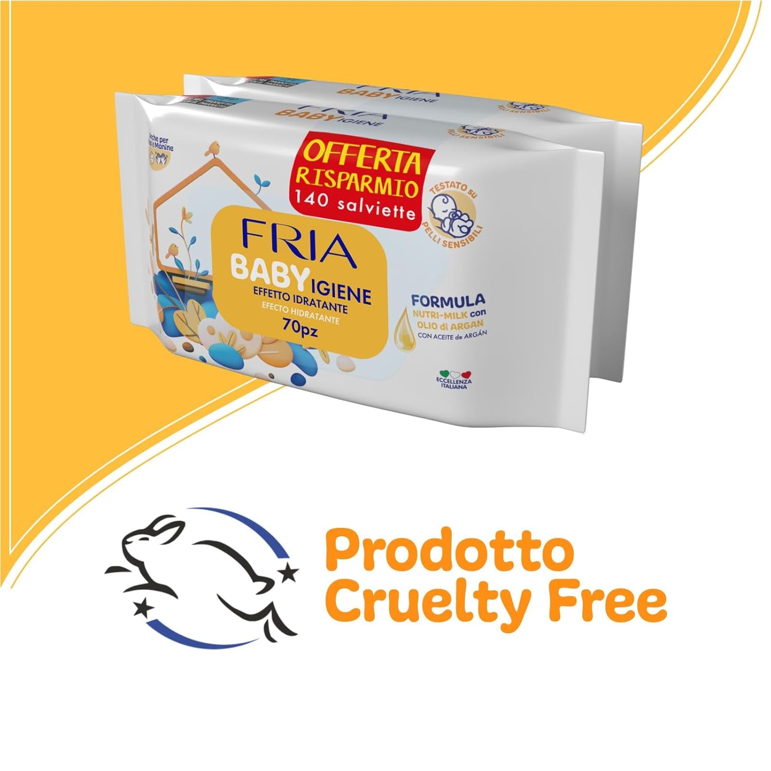 Vlhčené ubrousky, balení 2 ks (144 ubrousků)