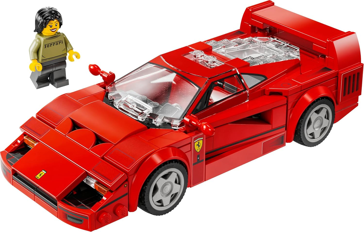 LEGO Speed Champions Ferrari F40 Super sportovní auto, sada se sestavitelným autíčkem a minifigurkou řidiče, sbírka stavebnic pro děti, dárek pro chlapce a dívky 76934 Stavebnice Besuche den LEGO-Store
