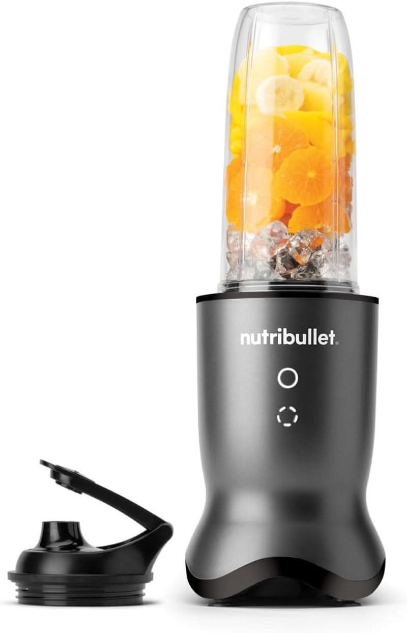 Nutribullet osobní mixér, Der Leistungsstärkste Mixer Für Eine Portion, 1000 Watt Und Leiser Motor, 900 ml Becher Aus Tritan Renew, Leuchtende Touch Bedienknöpfe, Dunkel Grau Bucatarie Naty Shop Dunkel Grau 1000W