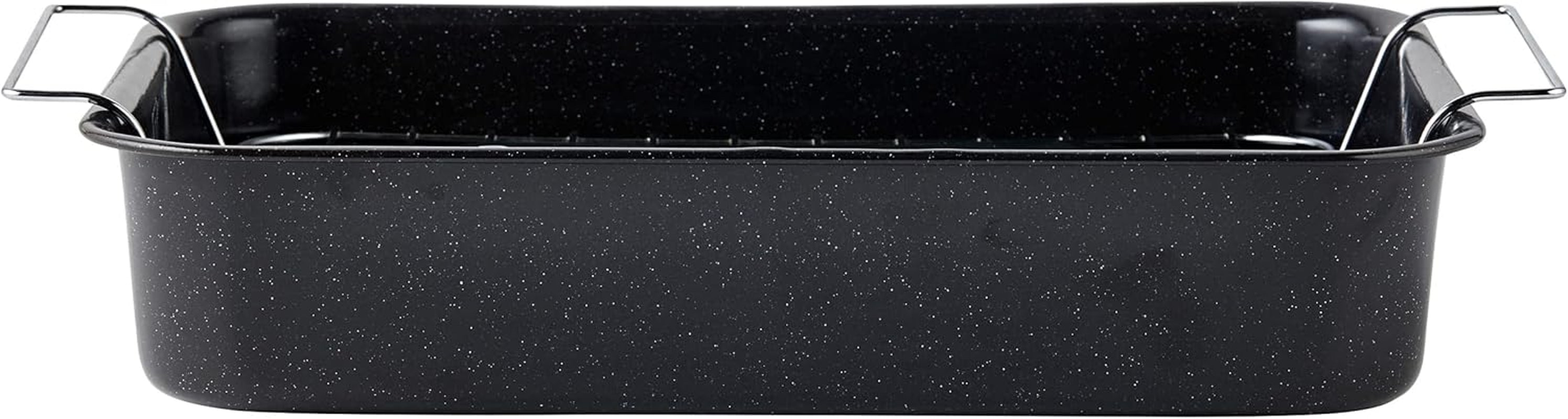 Russell Hobbs CW9161 Romano 34Cm Smaltovaný Bräter - Mit Gitter, Rechteckige Auflaufform Mit Rost, Spülmaschinenfest Ofenform, Grill Auflaufform, Bratform Für Backofen Ofenbeständig Bis 230° Formy a plechy na pečení Naty Shop