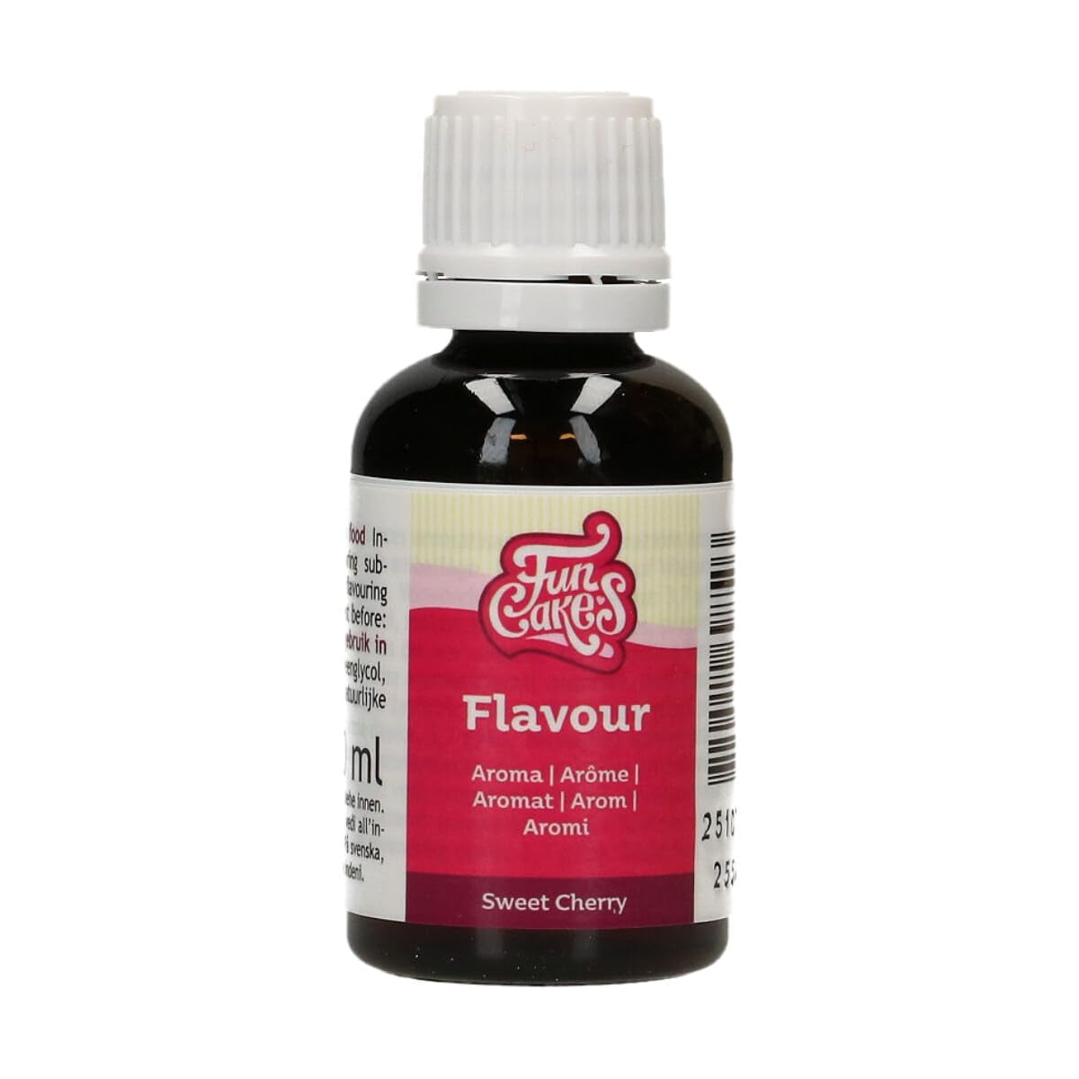 Funcakes Příchutě Süße Kirsche Lebensmittel Aroma Flüssig - 30 ml - Intensives Aroma - Alkoholfrei Und Halal - Lebensmittelaroma Gesmack Für Backen, Glasuren, Teigen, Eiscreme Und Soßen Sladidla Naty Shop Výchozí název