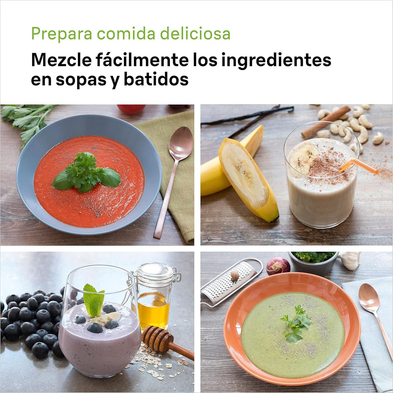 Braun Homehold Hogar Multiquick 7 Armmixer, Spritzschutz-Technologie, Spülmaschinenfest, Bpa-Freier Kunststoffbecher, MQ7000, 1000 W, Weiß Kitchen Naty Shop