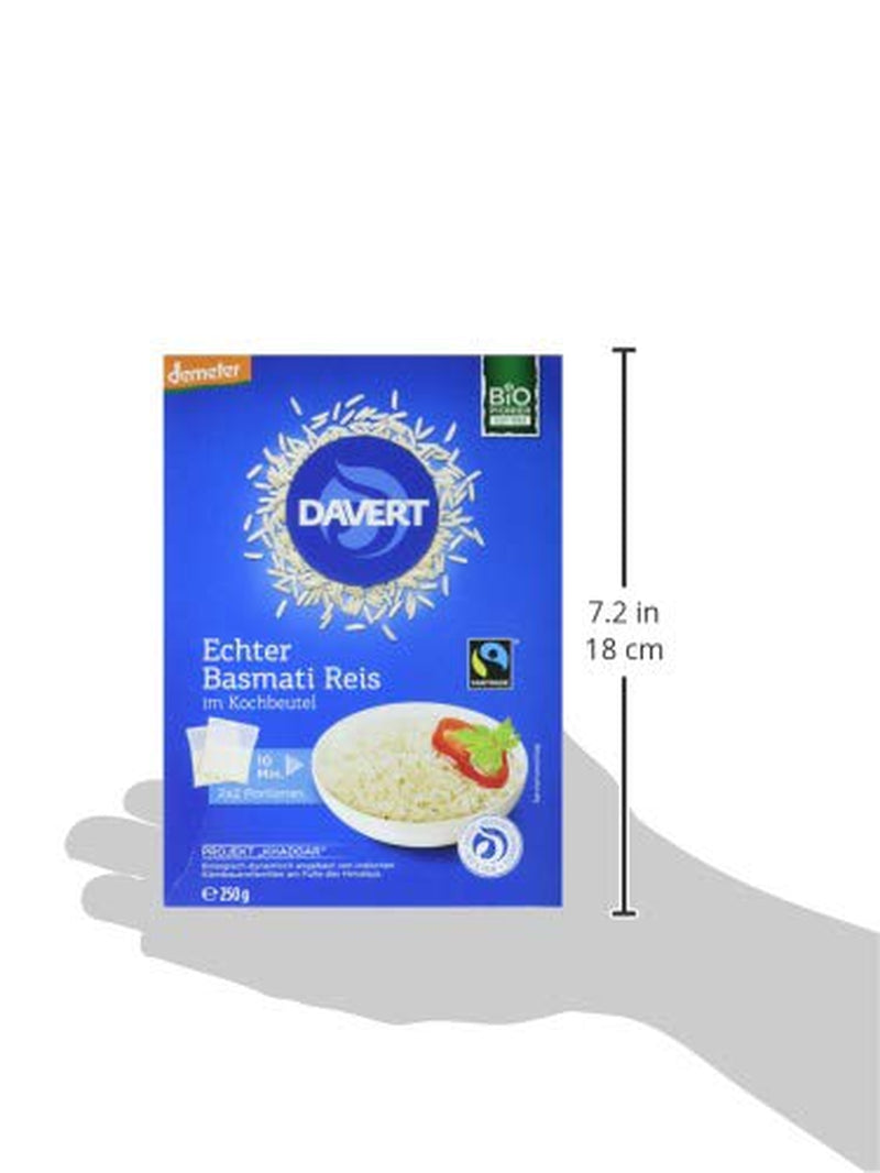 Davert bio rýže Basmati ve varných sáčcích, 2 sáčky, 250g
