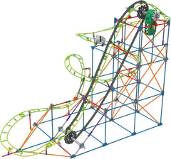 Horská dráha K'NEX 51438 Typhoon Frenzy, model 2 v 1, barevná stavebnice pro chlapce a dívky, 19 nožní hračka, 640dílná dětská stavebnice pro děti od 9 let