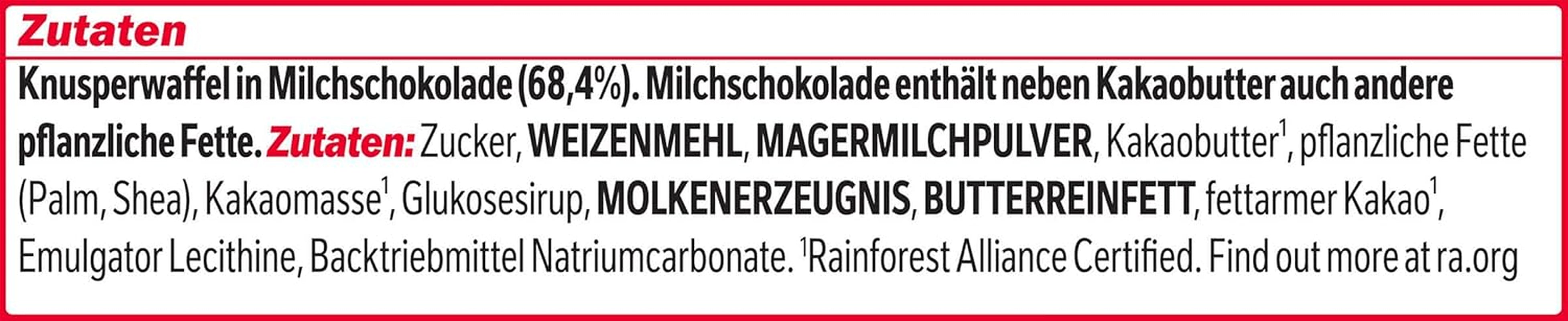 Nestlé Mini XXL čokoládové tyčinky Mléčná čokoláda křupavé oplatkové tyčinky 4 balení (1 x 301 g)