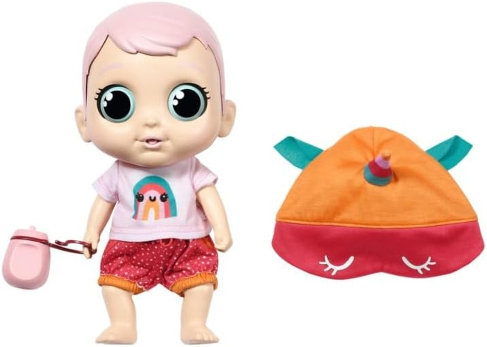 Baby Robin, 30 cm große Babypuppe mit beweglichen Augen und Lustigen Soundfunktionen, včetně Košile, Hadice, Mütze, Romper, Flasche und Schnuller, 905586 Zapf Creation