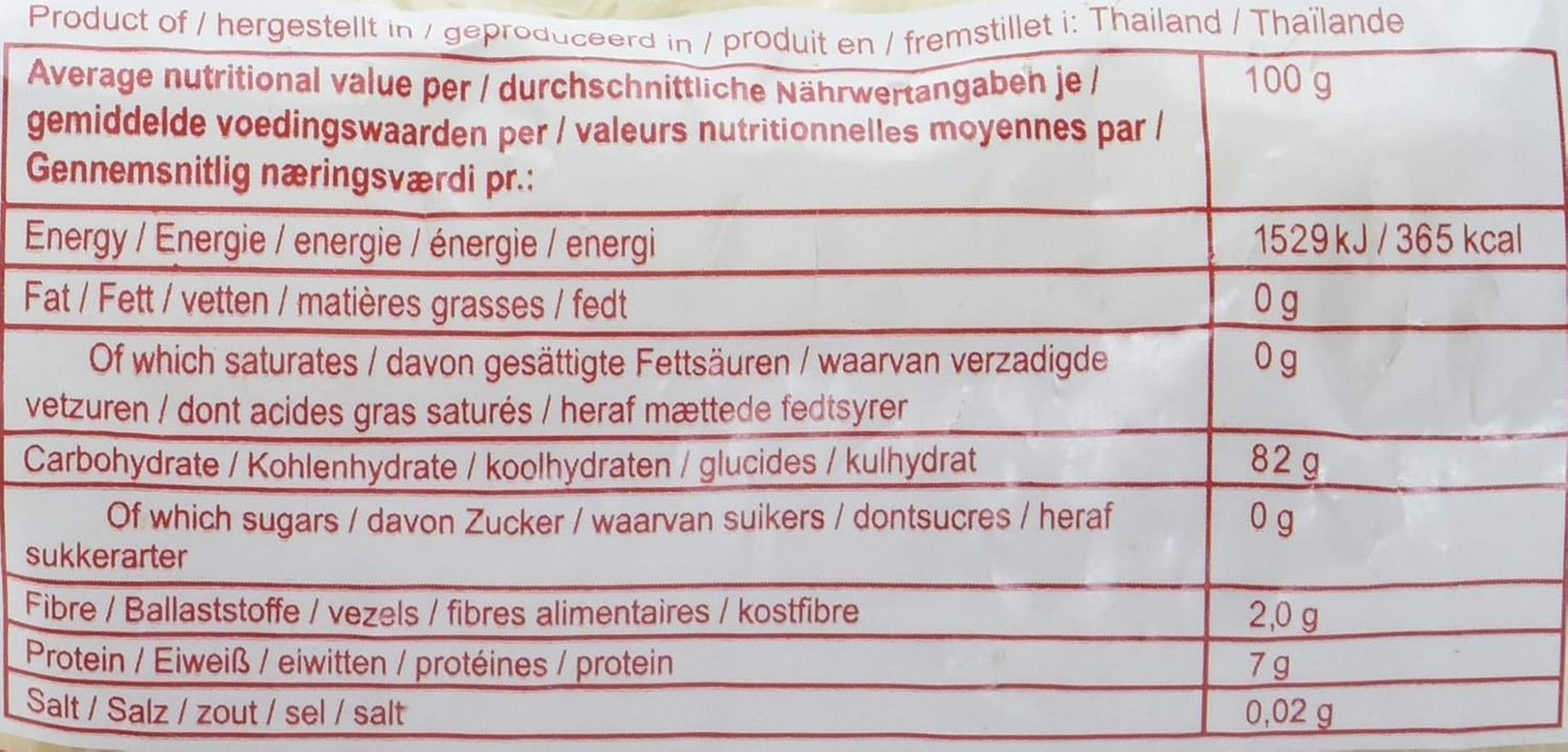 THAJSKO – rýžové nudle, (1 X 200 GR)