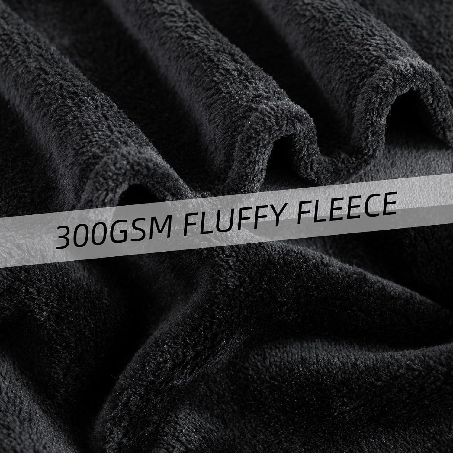 Útulná přikrývka Nadýchaná fleecová přikrývka 130 X 150 cm Přikrývky na pohovku Přikrývka na pohovku Velké měkké přikrývky a přehozy pro dospělé Přehozy na pohovku Teplé černé postele a přikrývky, které lze prát v pračce Good Nite