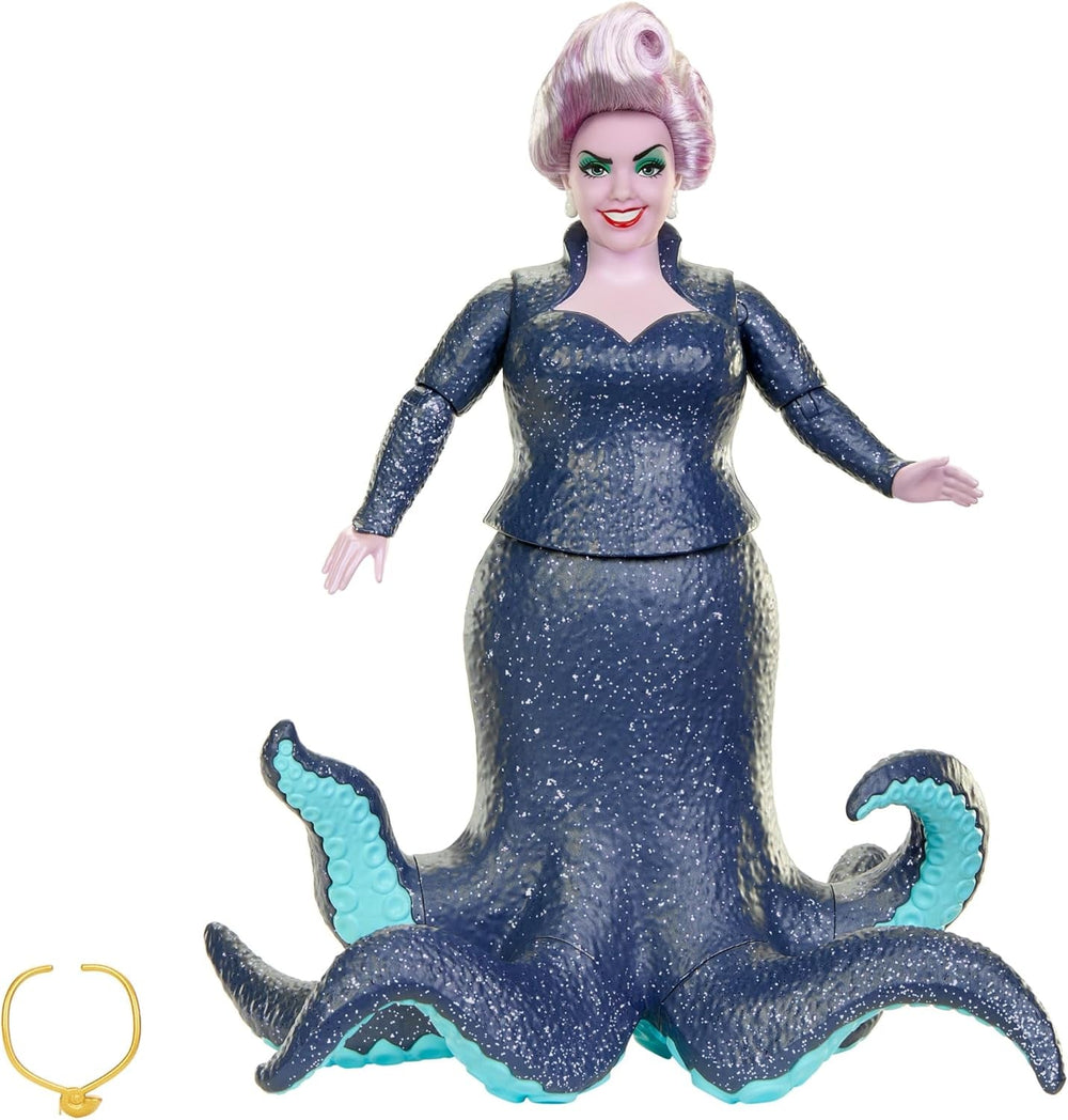 Mattel DISNEY Ariel, mořská panna - Ursula s chapadly, odnímatelným náhrdelníkem a levandulovým účesem pro nekonečnou kadeřnickou zábavu, vhodné pro děti od 3 let, HLX12 Naty Shop Dolls