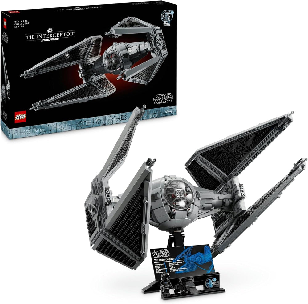 LEGO Star Wars Kravata Interceptor Nejlepší sběratelská sada Kreativní stavebnice pro dospělé Starfighter Cihlový model Fanoušek Dárek Sběratelská sada Ucs 75382 Sady stavebnice LEGO-Store Výchozí název