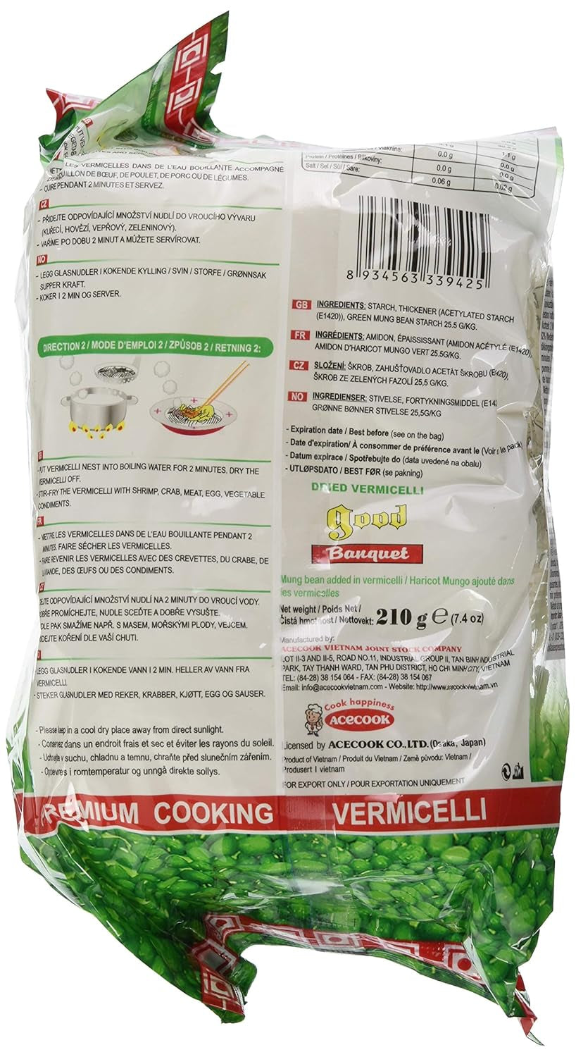 ACECOOK - Vermicelli s fazolemi GD - (1 X 210 GR)