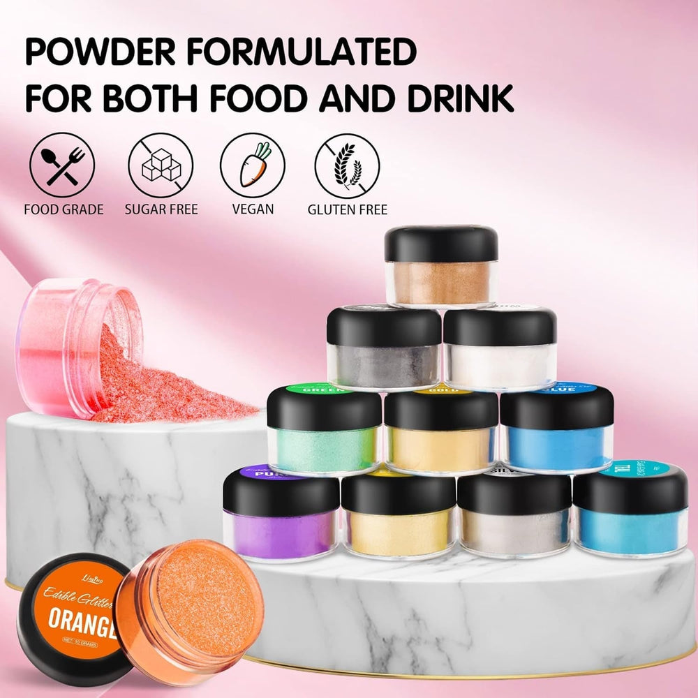 Glitter comestibil, 10 grame, diverse culori Glitter Naty Shop