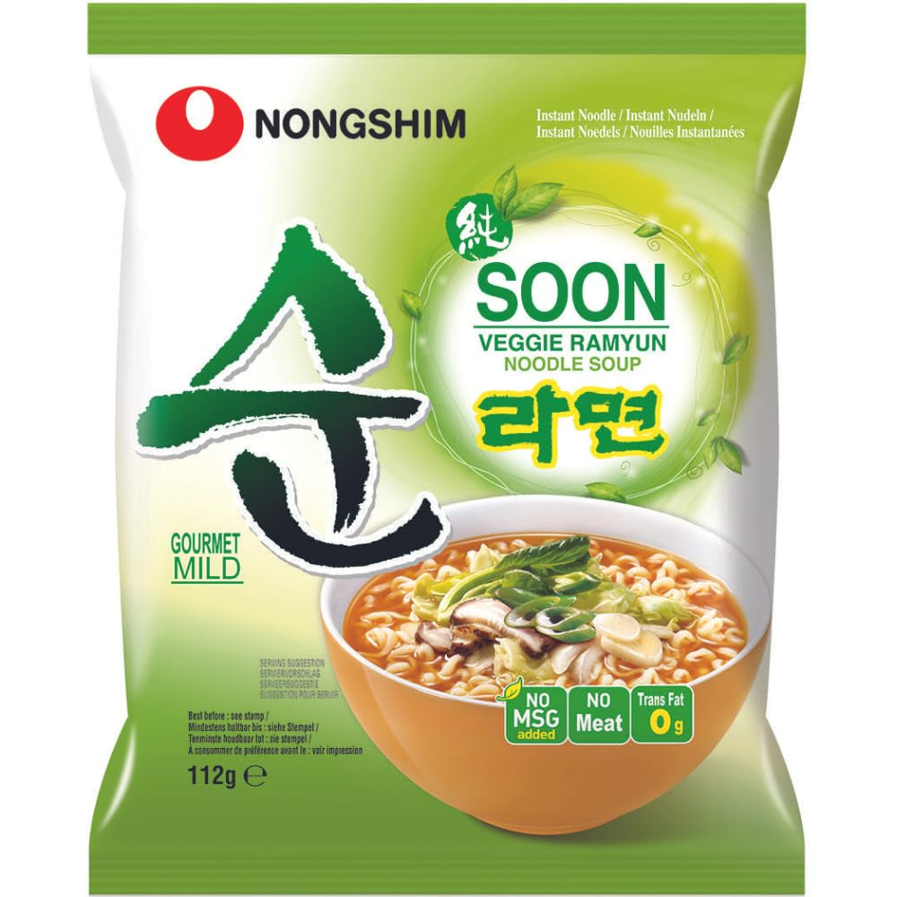 Nong Shim – Instant Cup Nudeln Soup Soon Veggie – Multipack (12 X 67 GR)