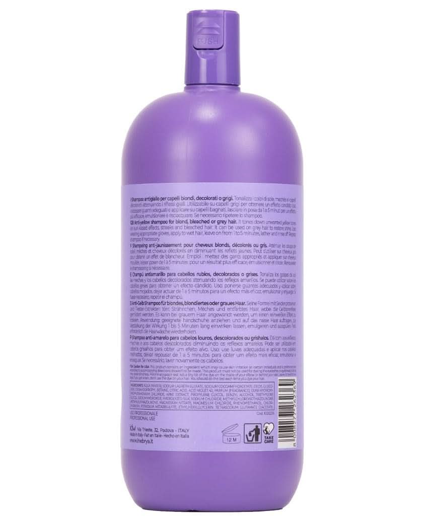 Inebrya BLONDesse Žlutý šampon, 1000 ml Sprcha a vana Naty Shop