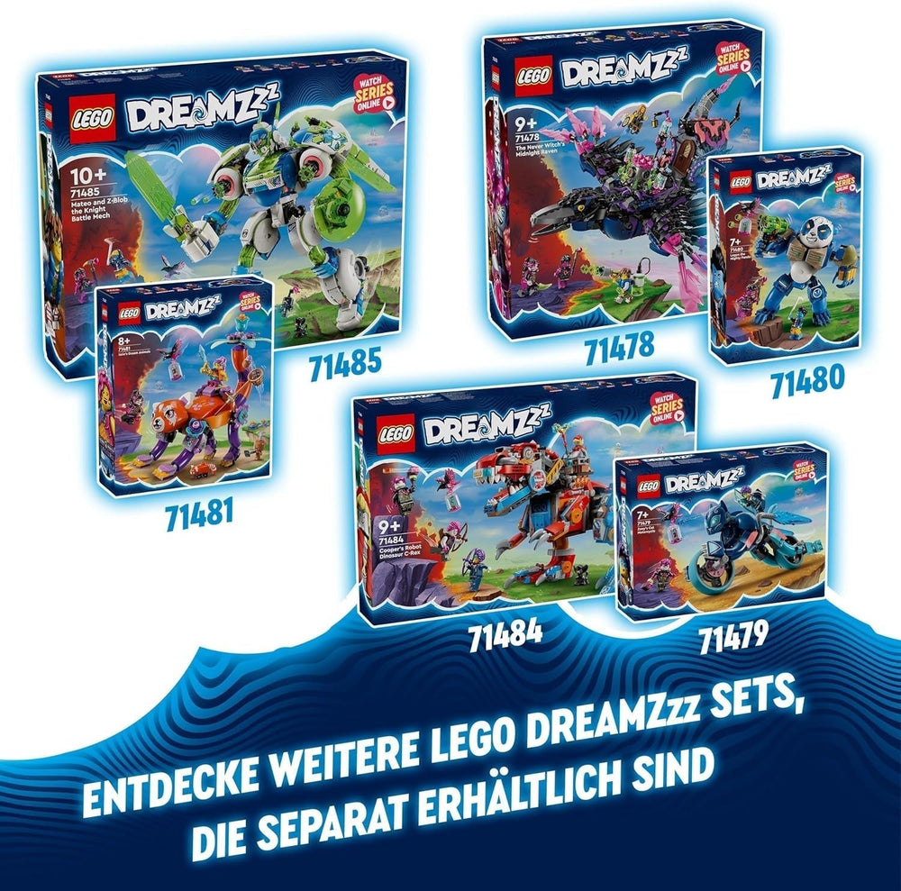 LEGO Dreamzzz 2-v-1 Coopers Dino-Mech C-Rex Hračka Pterodaktyl T.Rex Akční figurka pro chlapce a dívky Kreativní hračka Dobrodružná sada Dárek pro děti 9 let 71484 Stavebnice Beuche den LEGO-Store