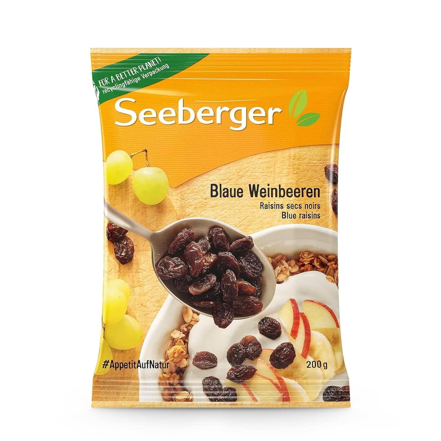 Seeberger, Thompson Juicy-Sweet Raisins bez semen, 8 x 500 gramů Naty Shop Dehydratované produkty 200 gramů