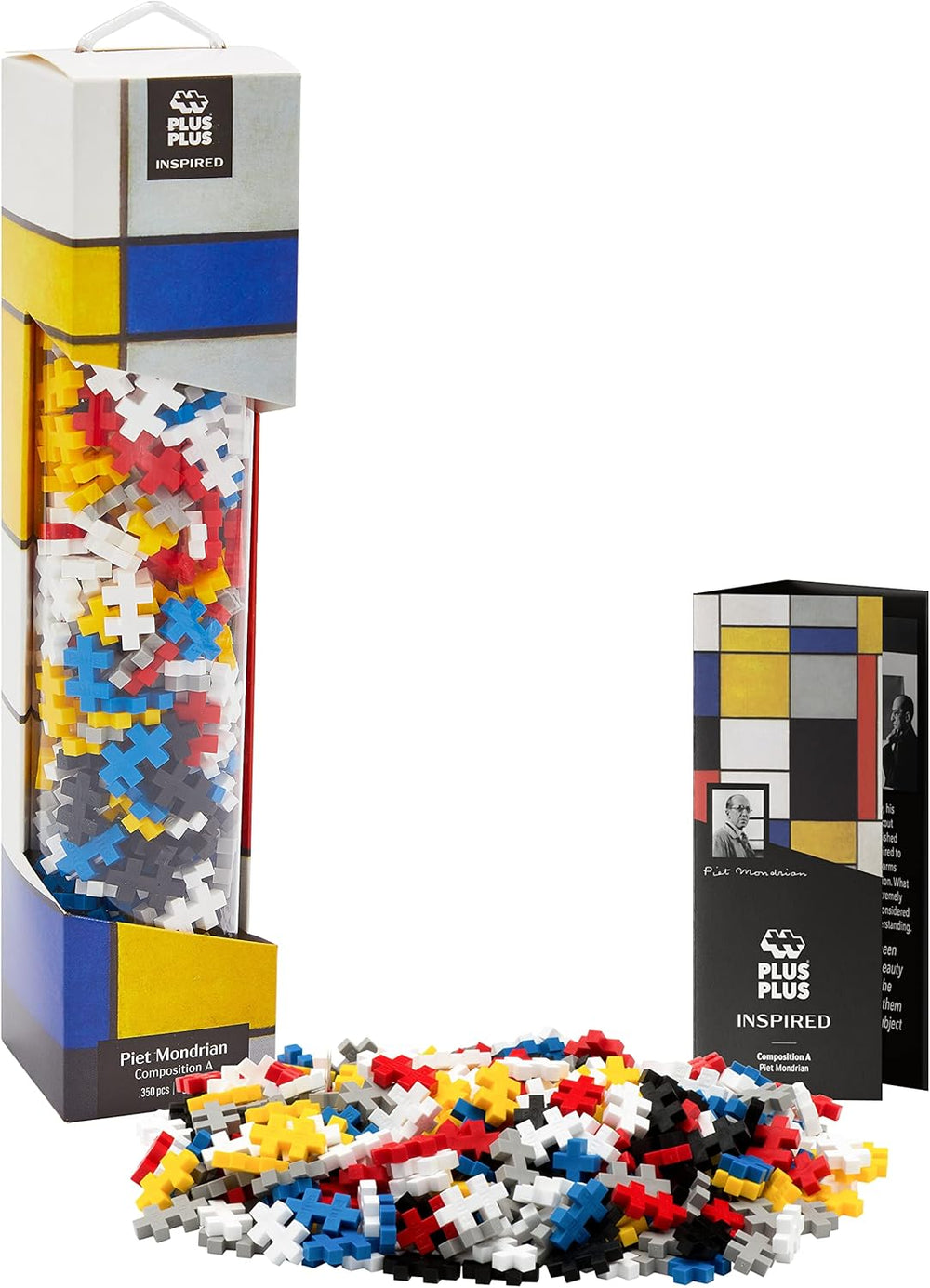 Plus-Plus 5163 Geniales Konstruktionsspielzeug, Sonnenblumen von Vincent Van Gogh, Inspired-Edition, Kreativ-Bausteine ​​Tube, 350 Teile, Slunečnice