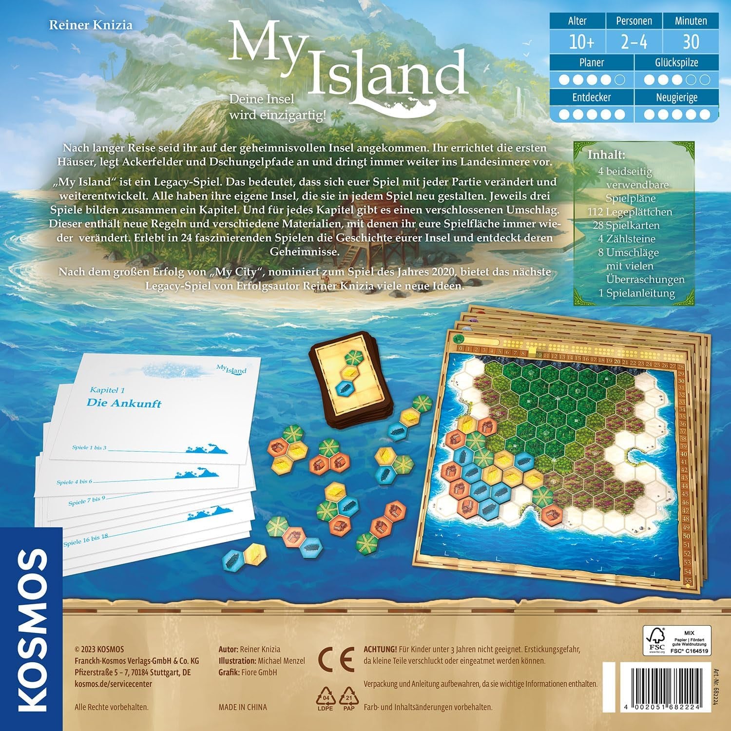 Kosmos 682224 My Island Legacy Game 8kapitolová desková hra pro 2–4 hráče od 10 let Na základě hitu My City (nominace na hru roku 2021)