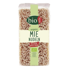 BIOASIA Bio Mie nudle, vyrobené z celých zrn, rychlá a snadná příprava (1 x 250 g)