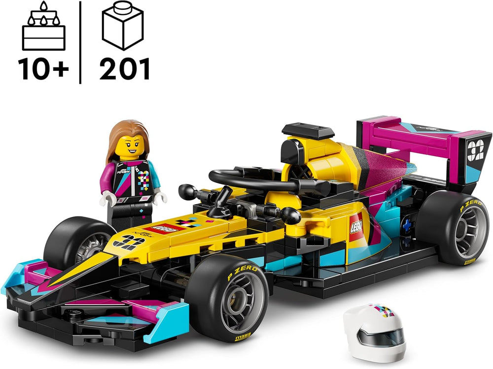 LEGO Speed ​​​​Champions F1 ACADEMY Rennwagen - Spielzeug Modellauto - Mit Formel 1 Rennfahrerin Minifigur - Geschenk für Mädchen, Jungen & Erwachsene Fans ab 10 Jahren - 77258