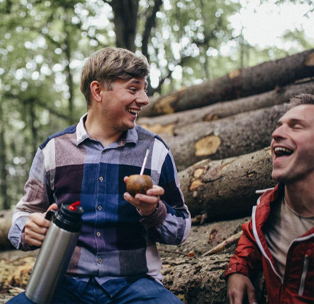 Ceai Mate Bio Mild 1 kg - Pur, proaspăt și verde - Uscat la aer - Yerba Mate organic - Controlat, certificat și ambalat în Germania (1000 g)