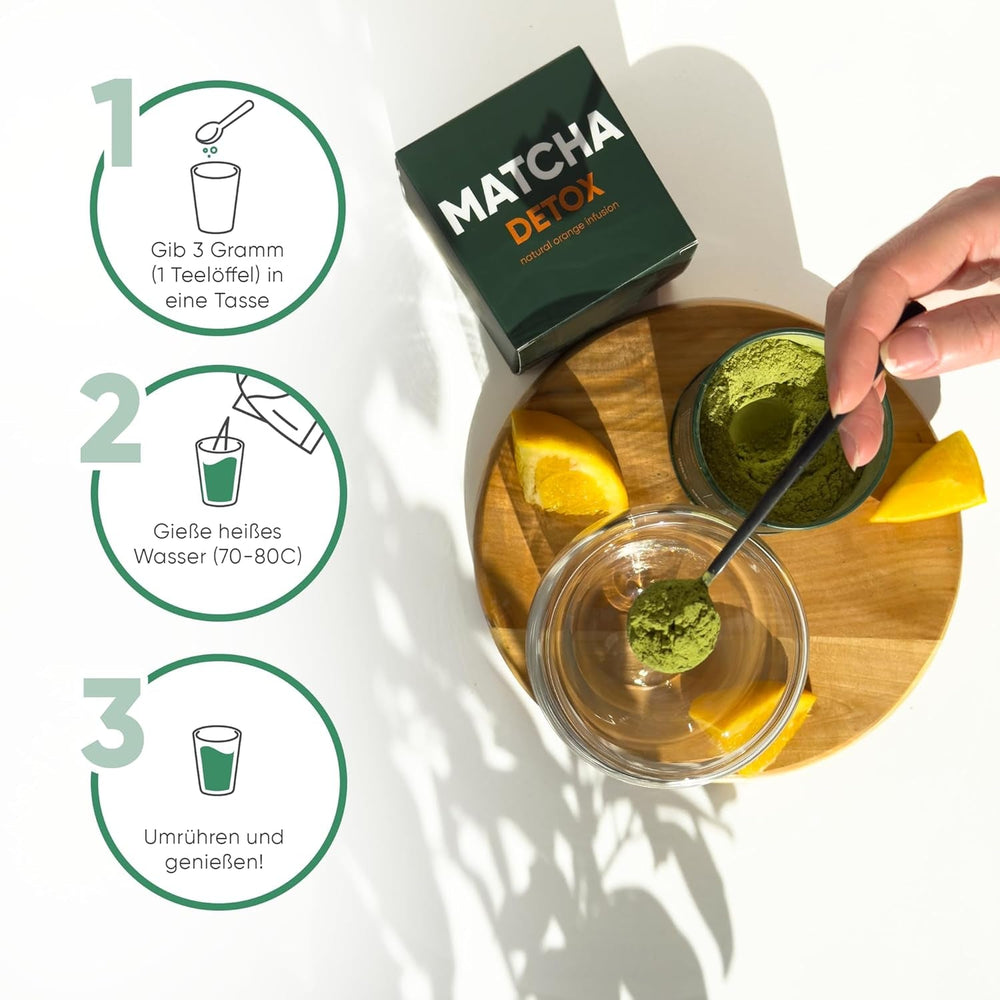 WOW TEA Matcha pulbere – pulbere fină din Japonia cu gust proaspăt – ideală pentru ceai Matcha, latte sau smoothie-uri – fără aditivi (detox)
