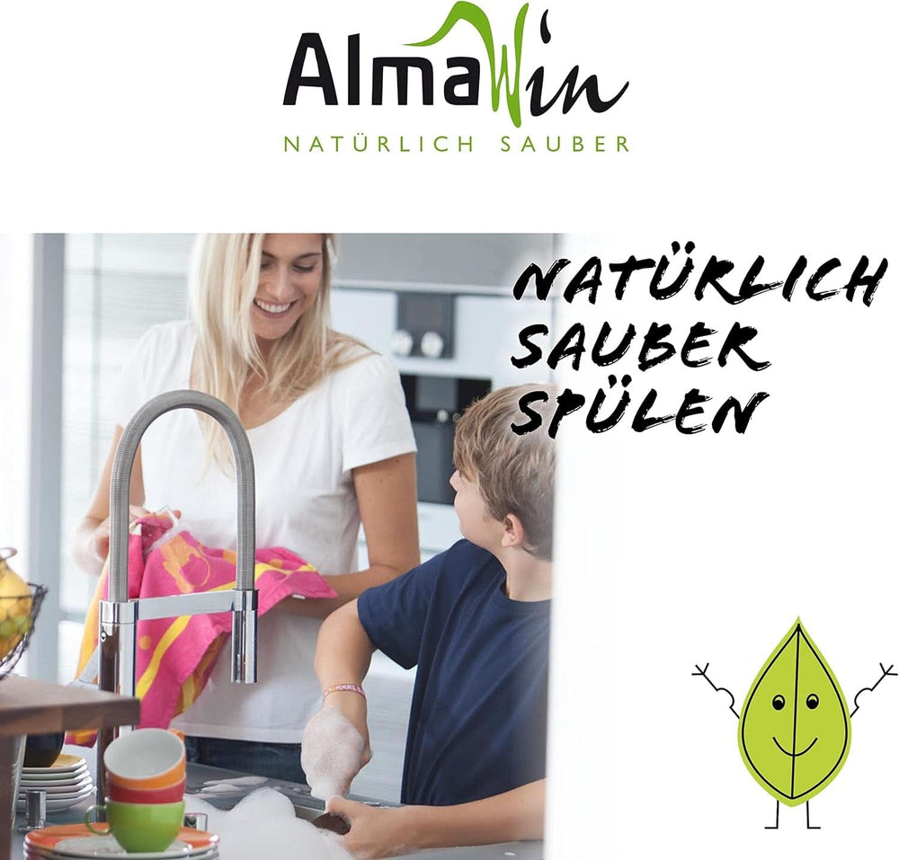 Almawin eco, prášek na nádobí 2,8 kg, 112 mytí, lze dávkovat na různé množství nádobí Naty Shop