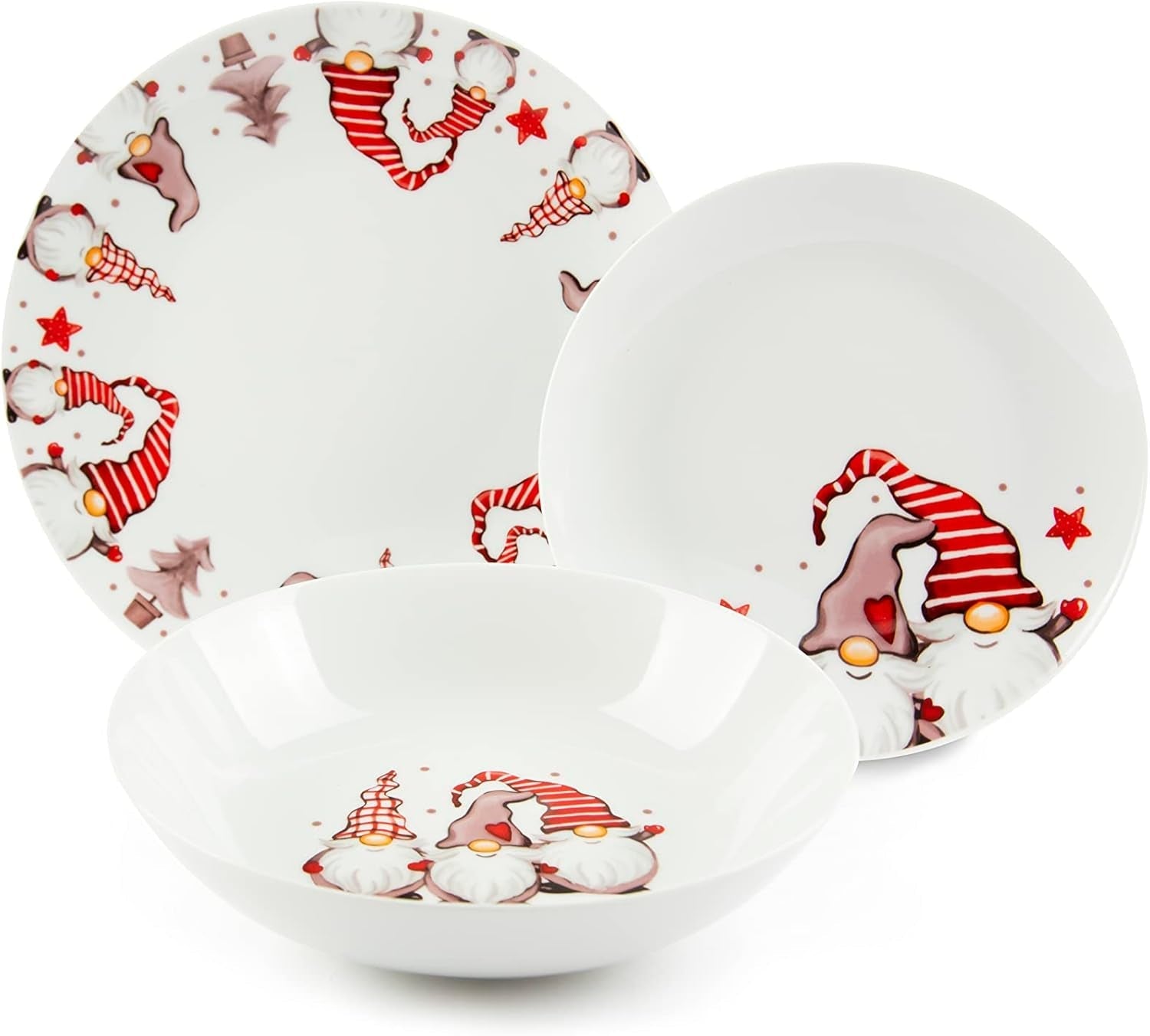 Excelsa Gnomo Tellerservice 18-Teilig Seturi vesela masa Naty Shop Default Title