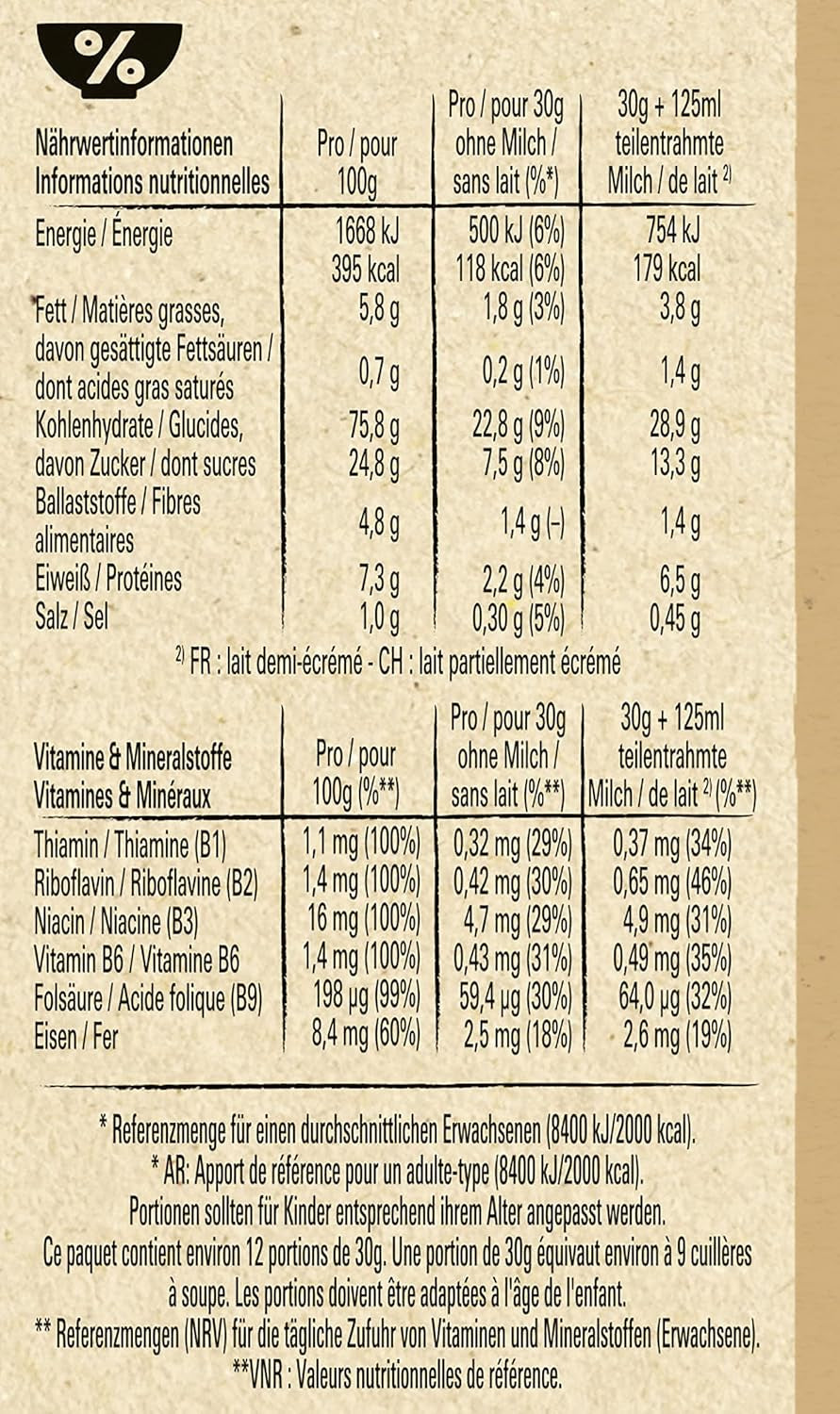 Churros Snídaňové cereálie s obsahem celých zrn 42 % 3 balení (1x360g)