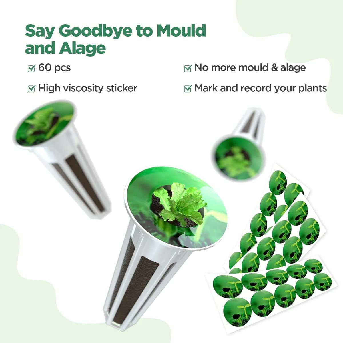 172dílná sada pro pěstování pod, houbičky pro hydroponii