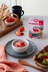 RUF Vegan Kaše Red Berry Oats, Kaše s jahodami a malinami, 60 gramů Cereálie Naty Shop