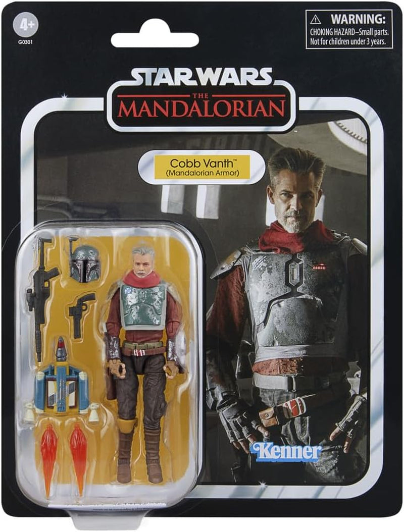 Star Wars Vintage kolekce Cobb Vanth (Mandalorian Armor), Deluxe Zu Mandalorian akční figurka, Měřítko 9,5 cm Akční figurky Naty Shop
