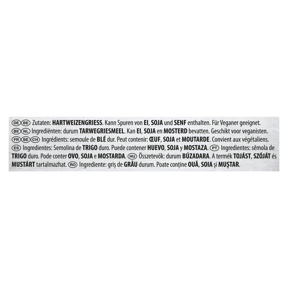 Lasagne Grandi Knorr 1/2 velikost Gastronorm - pláty z vlnitého těsta na těstoviny - velké balení, 5000 g