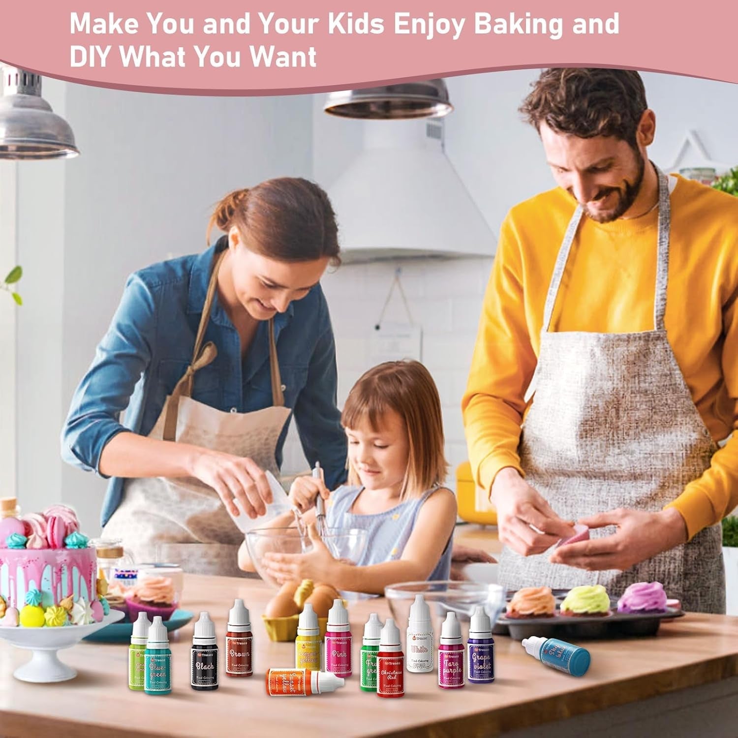 Set coloranți alimentari lichizi, 18 culori x 10 ml, coloranți alimentari foarte concentrați pentru copt torturi, fursecuri, macaroane, decorare torturi, ouă de Paște, fondant, aluat, slime DIY, săpunuri, accesorii de copt